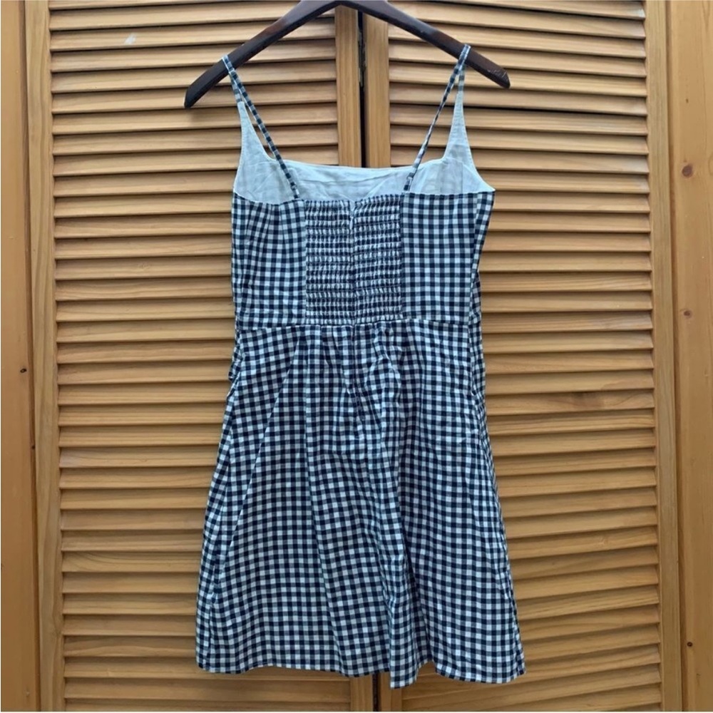 Abercrombie & Fitch Navy and White Gingham Mini Dress - Picture 6 of 6
